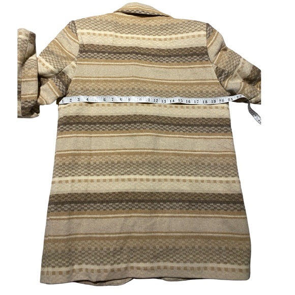 Braetan Vintage Wool Blend Neutral
Tone Single Button Blazer Size Small Pit 21 - Picture 8 of 11